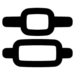 Distribute Center Vertical Icon from Plump Remix Set