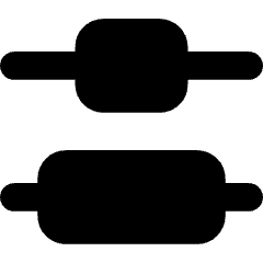 Distribute Center Vertical Icon from Core Solid Set