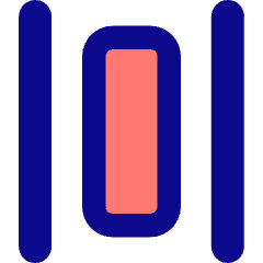 Distribute Horizontal Icon from Core Pop Set