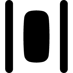 Distribute Horizontal Icon from Flex Solid Set