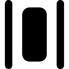 Distribute Horizontal Icon from Core Solid Set