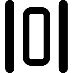 Distribute Horizontal Icon from Core Remix Set