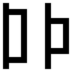 Distribute Left Icon from Sharp Line Set
