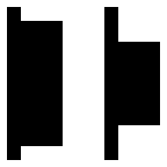 Distribute Left Icon from Sharp Solid Set
