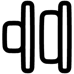 Distribute Right Icon from Plump Line Set