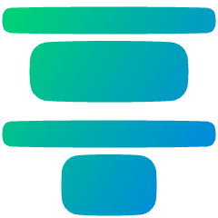 Distribute Top Icon from Plump Gradient Set