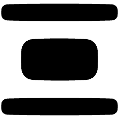 Distribute Vertical Icon from Plump Solid Set