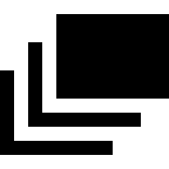Layers 2 Icon from Sharp Solid Set