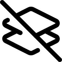 Layers Platforms Hide Clear Icon from Core Line Set
