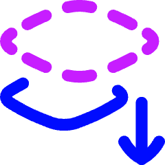 Send Backward Icon from Flex Neon Set