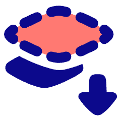 Send Backward Icon from Plump Pop Set