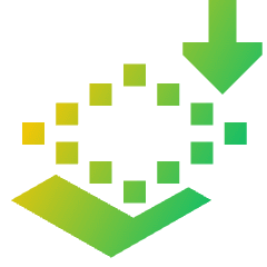 Send Backward Icon from Sharp Gradient Set