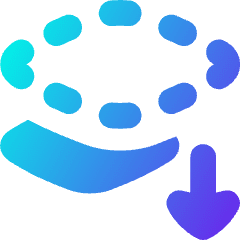 Send Backward Icon from Flex Gradient Set