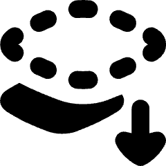 Send Backward Icon from Flex Solid Set