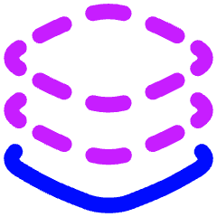 Send To Back Icon from Flex Neon Set