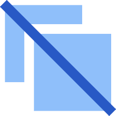 Stack Off Ungroup Icon from Sharp Flat Set