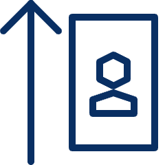 Align Portrait Icon from Cyber Line Set