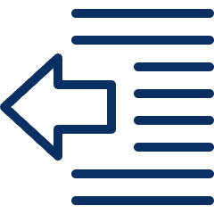 Indent Decrease 1 Icon from Cyber Line Set