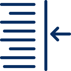 Indent Right Icon from Cyber Line Set