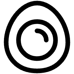 Allergens Egg Icon from Plump Line Set