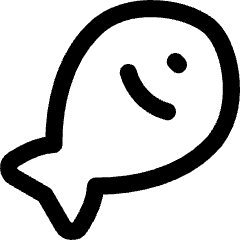 Allergens Fish Icon from Flex Line Set