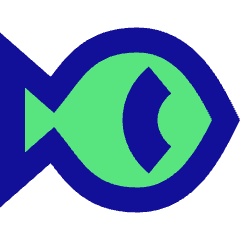 Allergens Fish Icon from Sharp Pop Set