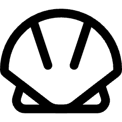 Allergens Moluscs Icon from Core Line Set