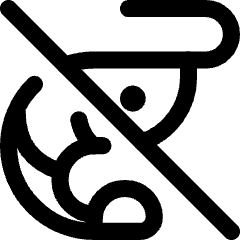 No Crustaceans Icon from Core Line Set