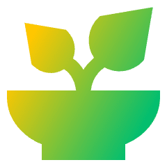 Potted Tree 2 Icon from Sharp Gradient Set