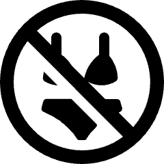 Allowances No Bikinis Icon from Ultimate Bold Set