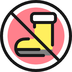 Allowances No Boots Icon from Ultimate Colors Set