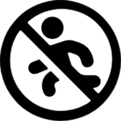 Allowances No Climbing Icon from Ultimate Bold Set