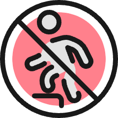 Allowances No Climbing Icon from Ultimate Colors Set