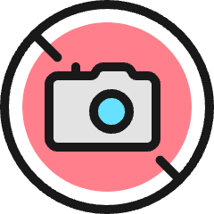 Allowances No Photos Icon from Ultimate Colors Set