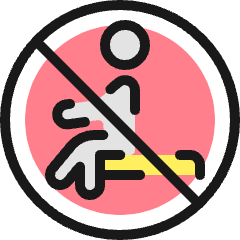 Allowances No Sitting Icon from Ultimate Colors Set