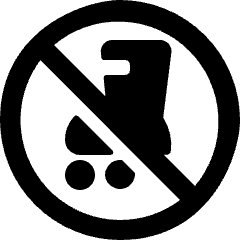 Allowances No Skates Icon from Ultimate Bold Set