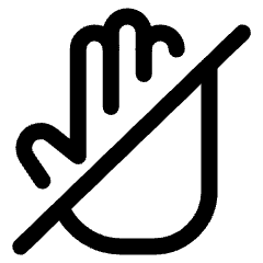 Allowances No Talking Icon from Ultimate Regular Set