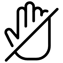 Allowances No Talking Icon from Ultimate Light Set