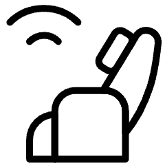 Massage Chair Wave Icon from Ultimate Light Set