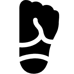 Massage Map Foot Icon from Ultimate Bold Set