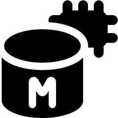 Amazon Elasticache For Memcached Chip Icon from Ultimate Bold Set
