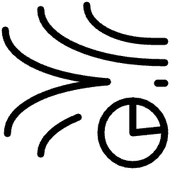 Amazon Kinesis Data Analytics Time Icon from Ultimate Light Set