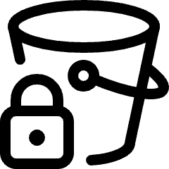 Amazon S3 Block Public Access Icon from Ultimate Regular Set