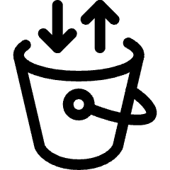 Amazon S3 Tiering Access Icon from Ultimate Regular Set