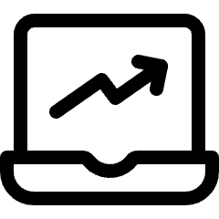 Amazon Web Service Analytic Icon from Ultimate Regular Set