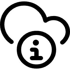 Amazon Web Service Cloud Information 2 Icon from Ultimate Regular Set