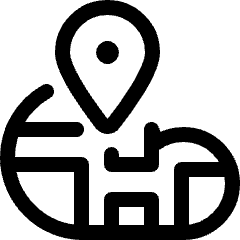 Amazon Web Service Cloud Map Icon from Ultimate Regular Set