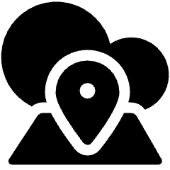 Amazon Web Service Cloud Pin Icon from Ultimate Bold Set