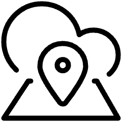 Amazon Web Service Cloud Pin Icon from Ultimate Light Set