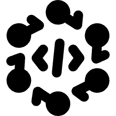 Amazon Web Service Code Icon from Ultimate Bold Set